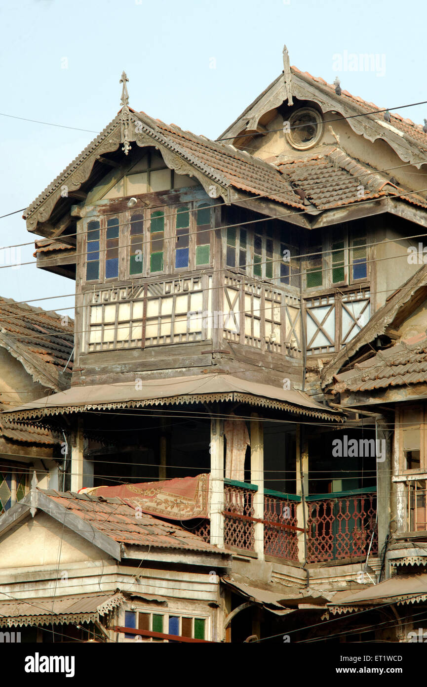 Il vecchio edificio in nashik city Maharashtra India Asia Foto Stock
