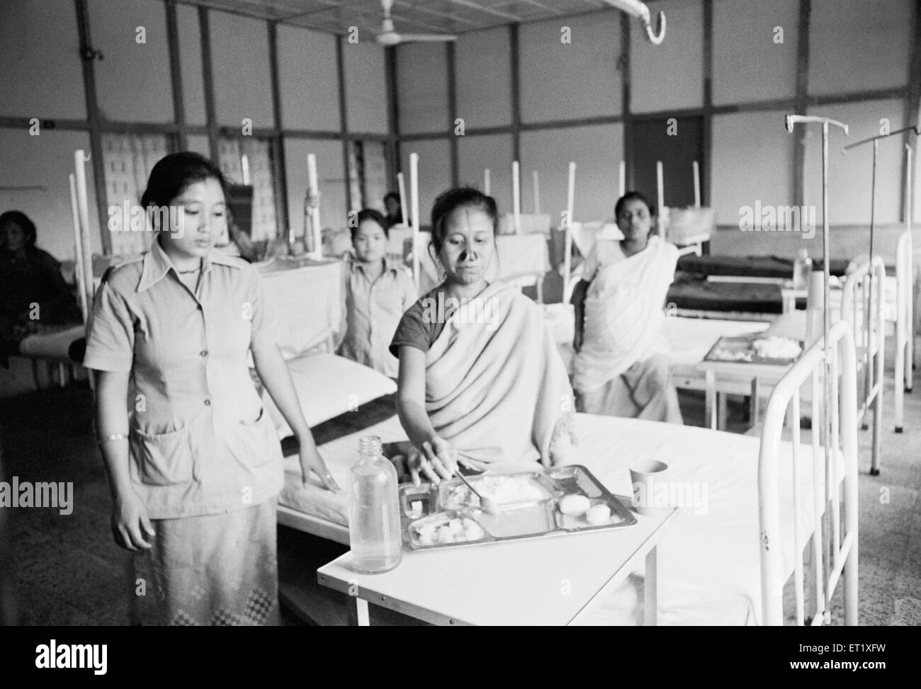 Ospedale governativo Ziro ; distretto inferiore di Subansiri ; Arunachal Pradesh ; India ; Asia ; immagine del 1900 d'epoca Foto Stock