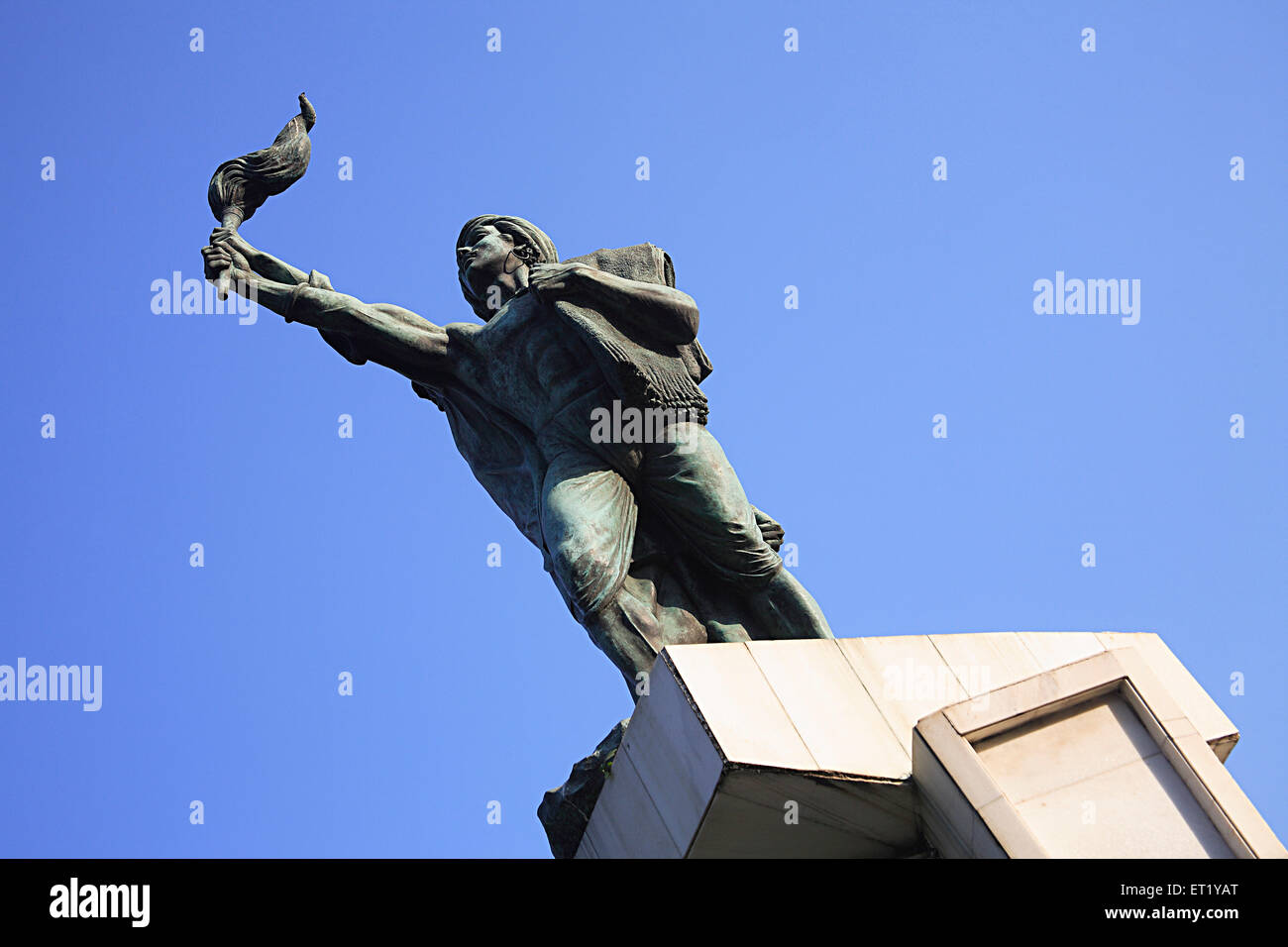 Memoriale di Hutatma ; Hutatma Chowk ; Statua del Martire ; Piazza dei Martiri ; Churchgate ; Bombay ; Mumbai ; Maharashtra ; India ; Asia ; Asiatico ; indiano Foto Stock