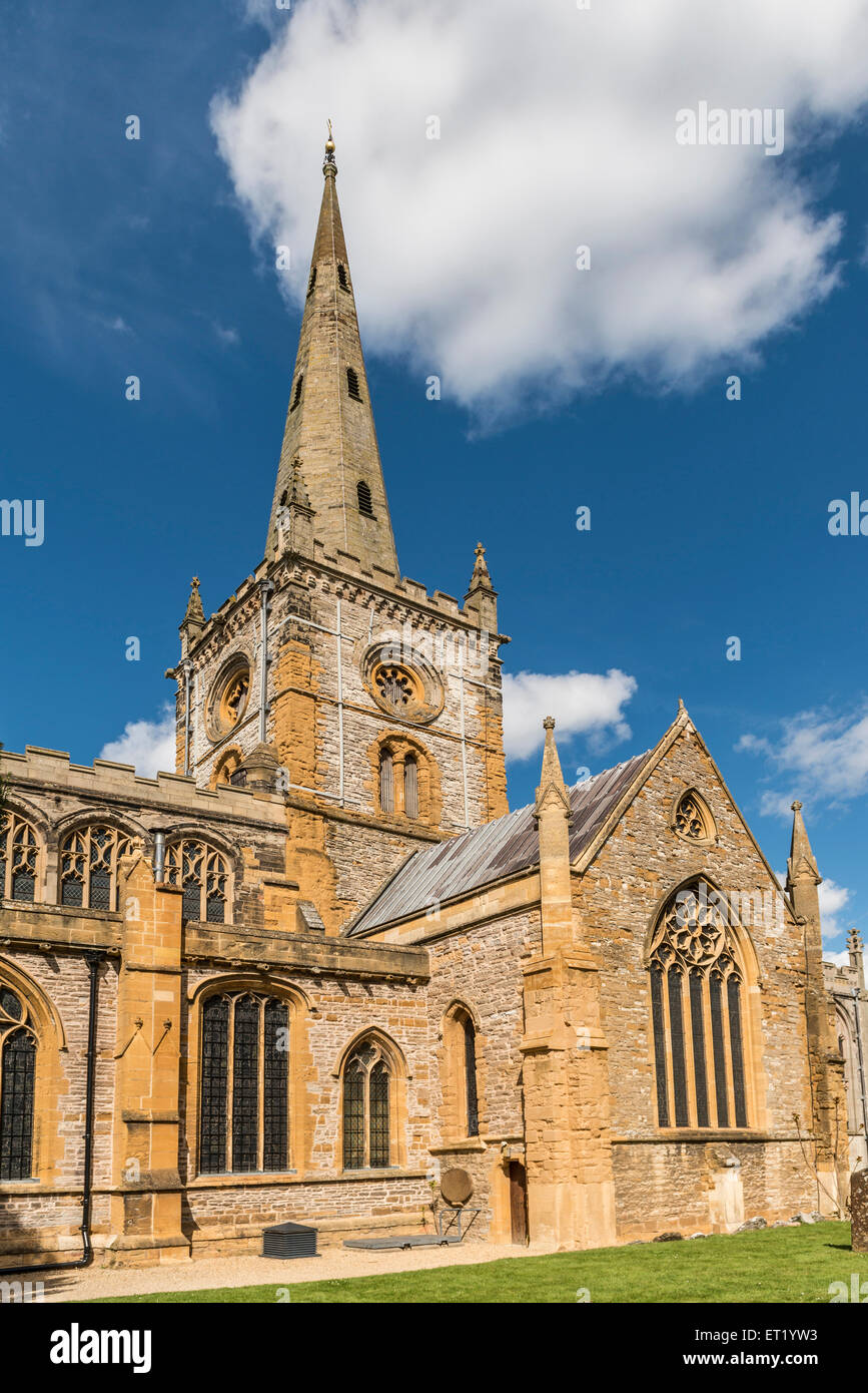La Chiesa della Santa Trinità di Stratford upon Avon è il luogo di sepoltura di William Shakespeare Foto Stock
