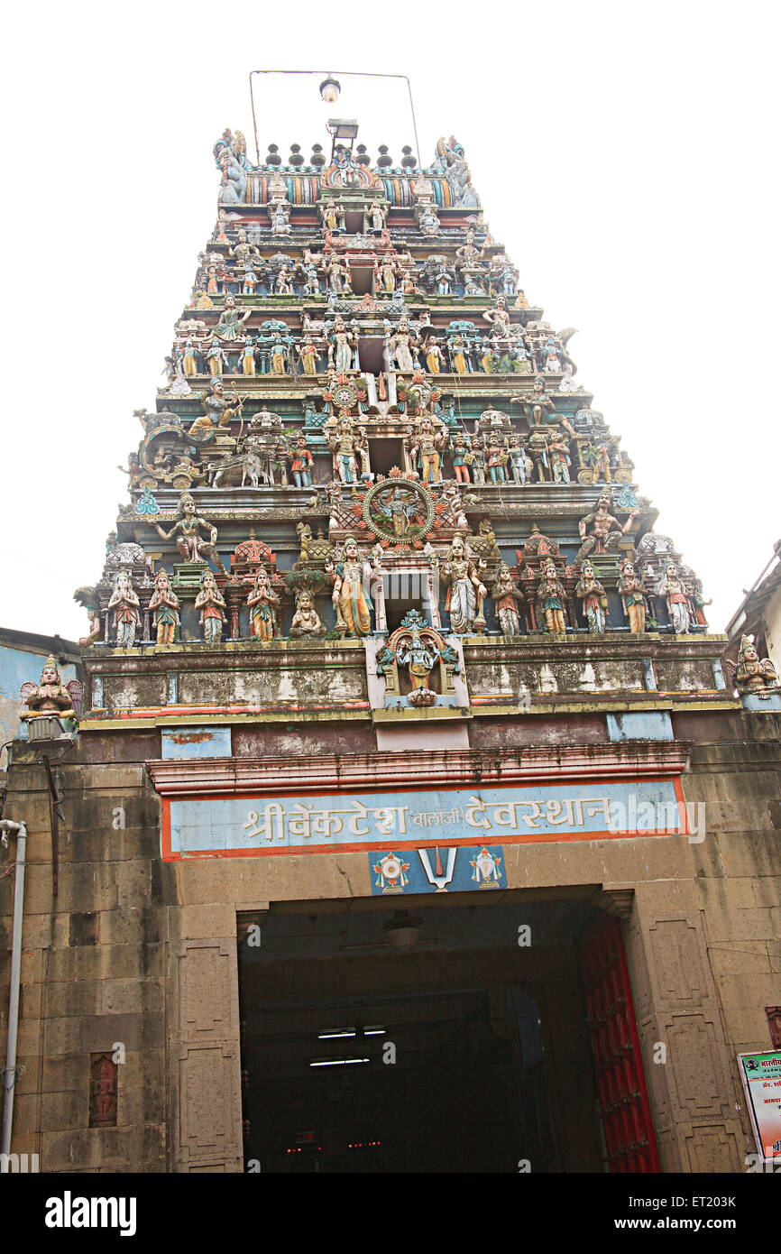 Shri balaji venkatesh tempio ; Charni road ; Mumbai Bombay ; Maharashtra ; India Foto Stock