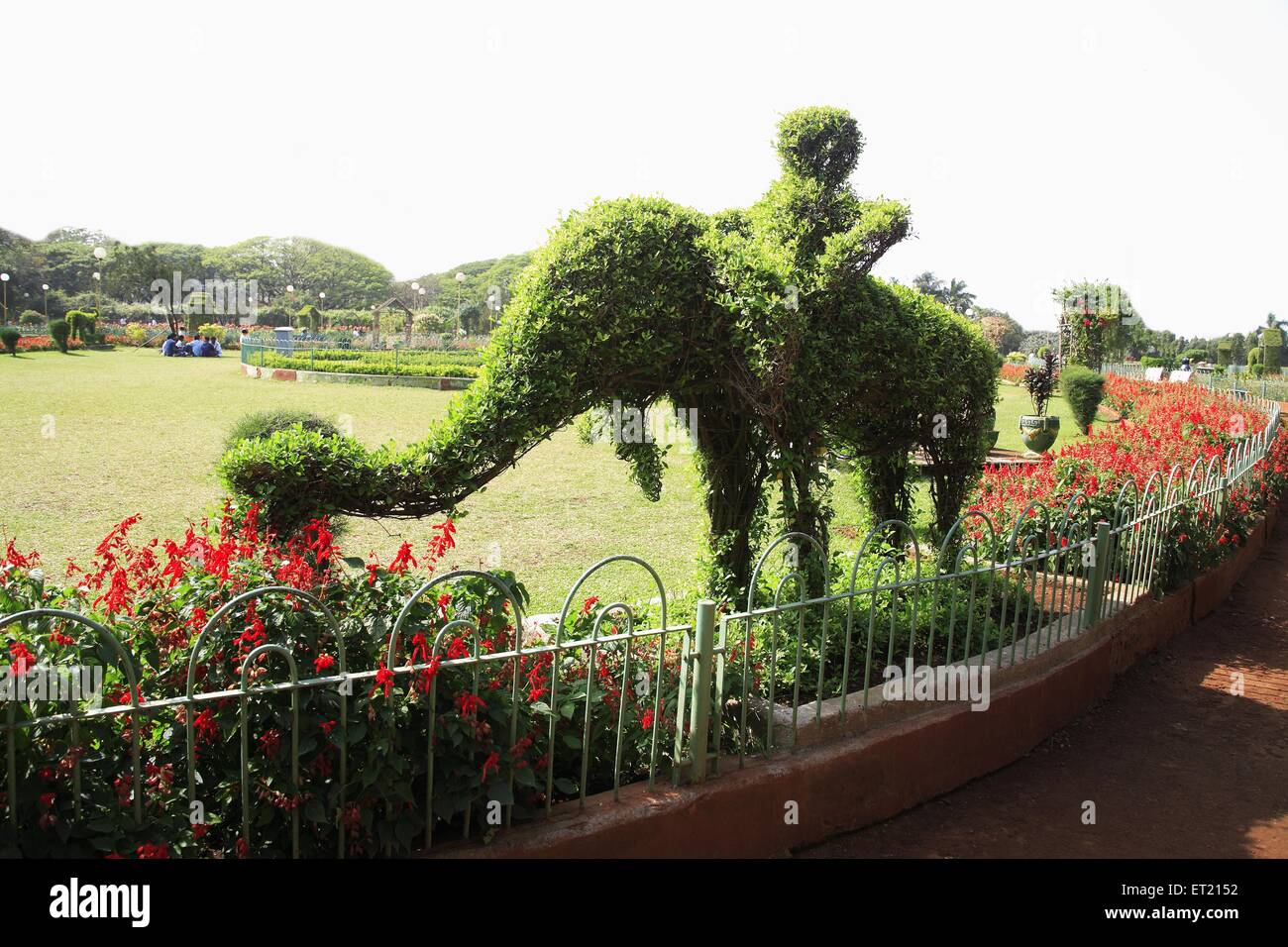 Elefante verde ; Giardini di Hanging ; Giardini di Pherozeshah Mehta ; collina di Malabar ; Bombay ; Mumbai ; Maharashtra ; India ; Asia ; Asia ; indiano Foto Stock