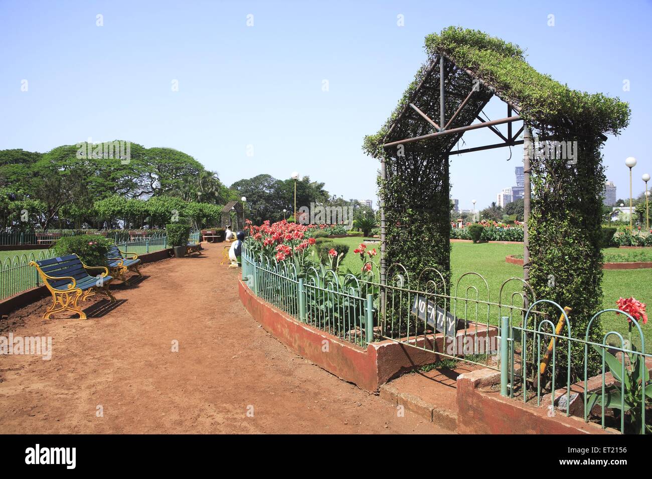 Giardini pensili ; Giardini di Pherozeshah Mehta ; collina di Malabar ; Bombay ; Mumbai ; Maharashtra ; India ; Asia ; Asia ; indiano Foto Stock
