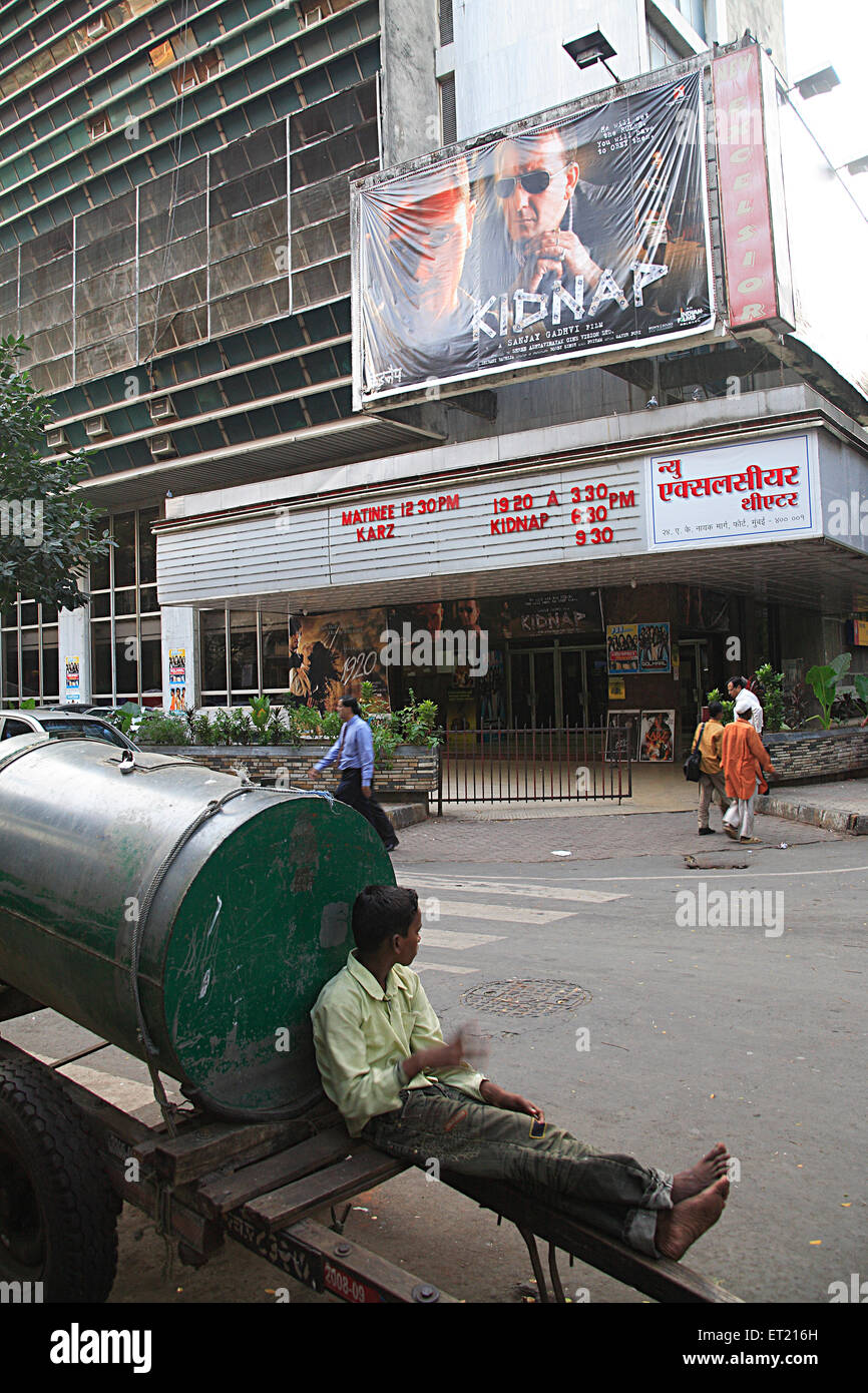 New Excelsior Theatre ; rapimento cinematografico ; Murzban Road ; Bombay ; Mumbai ; Maharashtra ; India ; Asia ; Asiatico ; indiano Foto Stock