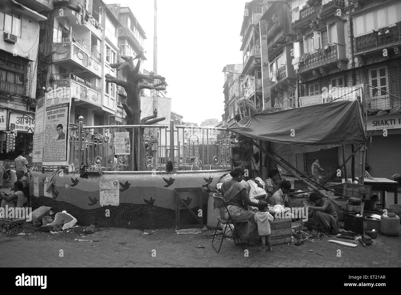 Kabutar Khana ; Bhuleshwar ; Bombay ; Mumbai ; Maharashtra ; India ; Asia ; Asia ; indiano Foto Stock