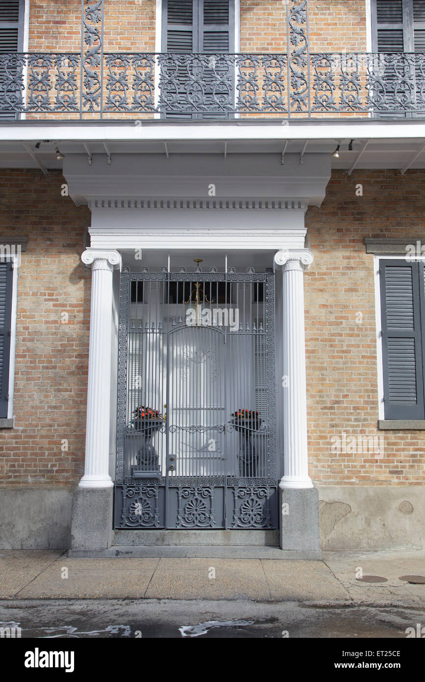 New Orleans French Quarter e architettura, Louisiana, Stati Uniti d'America Foto Stock