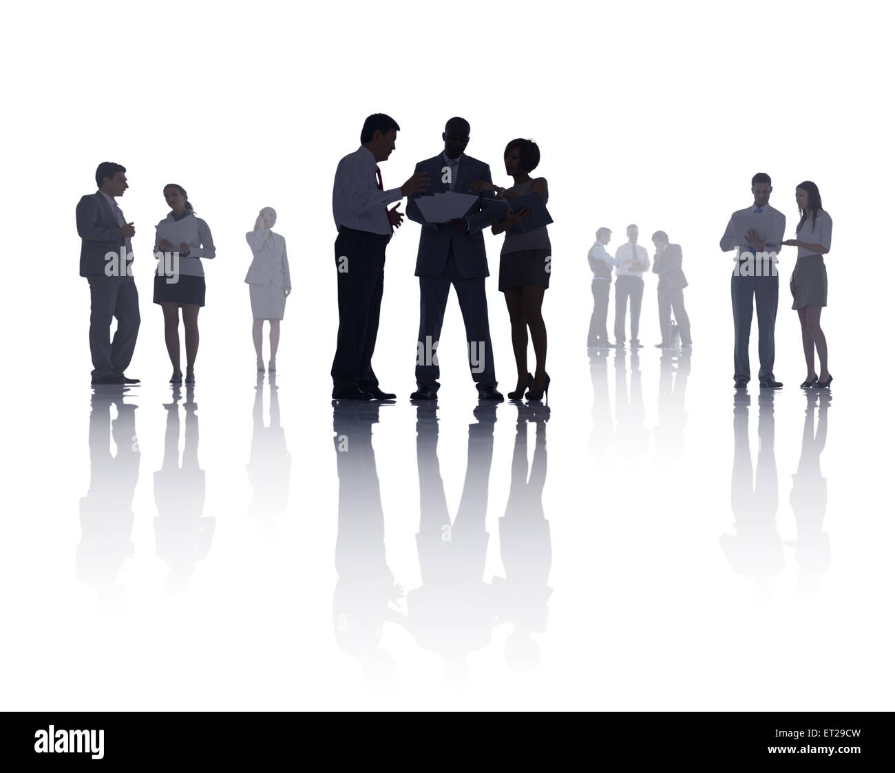 Un gruppo di persone di affari Sale Riunioni Foto Stock