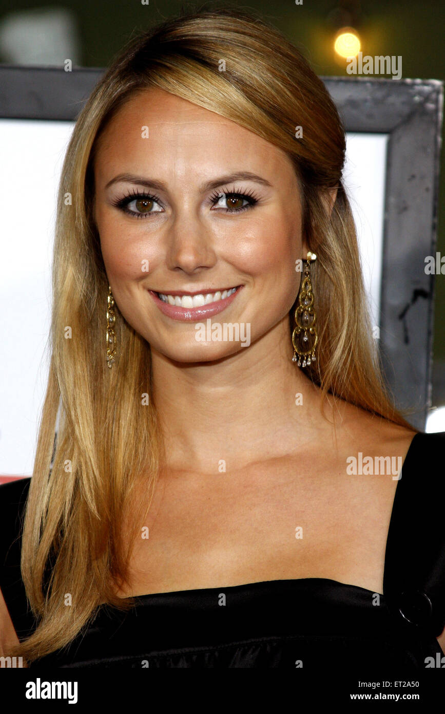 Stacy Keibler assiste il Los Angeles Premiere di 'L'Heartbreak Kid" tenutasi presso il Mann Village Theatre di Westwood. Foto Stock