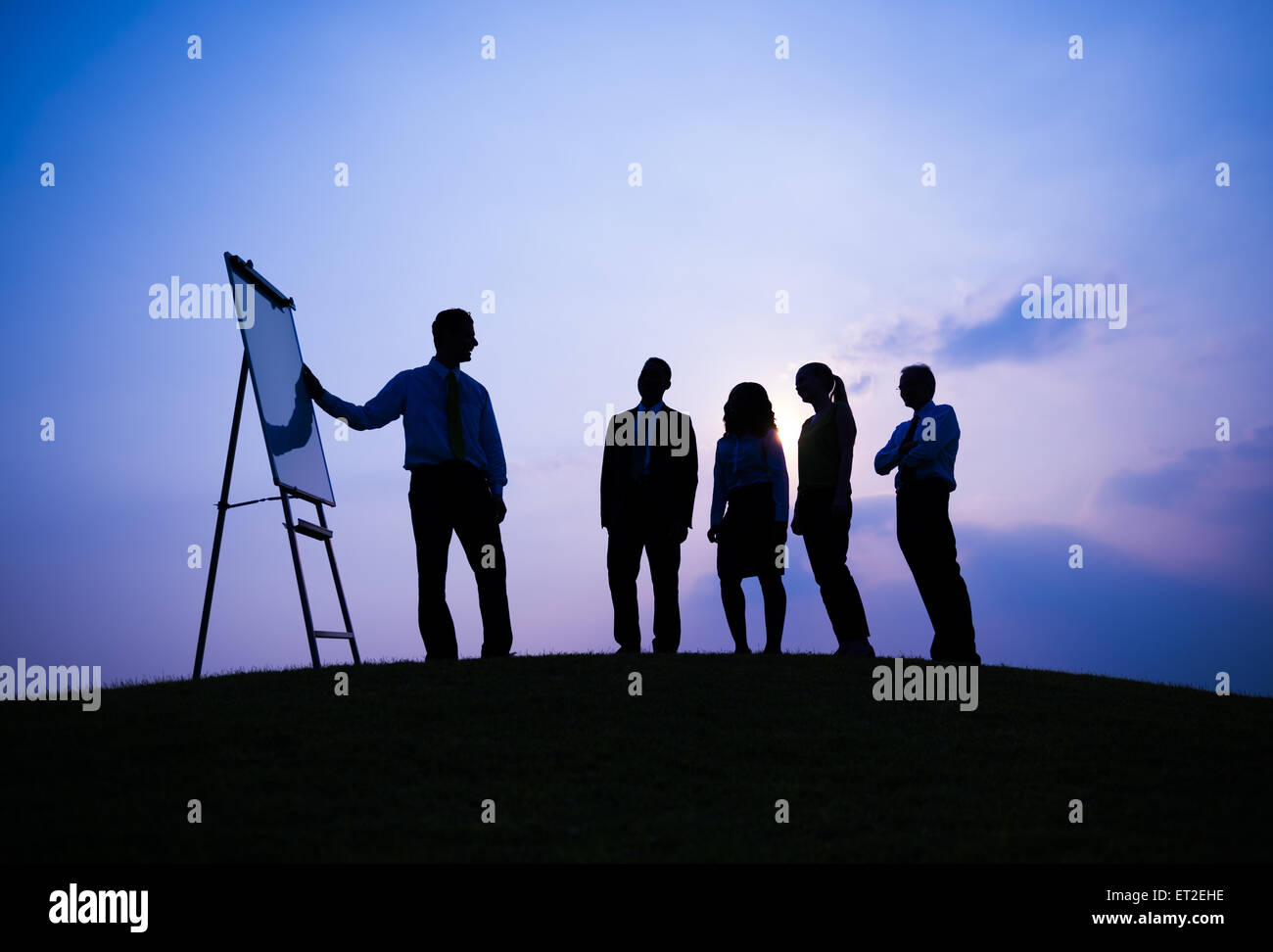 Presentazione del Business Meeting di collaborazione il lavoro di squadra Foto Stock
