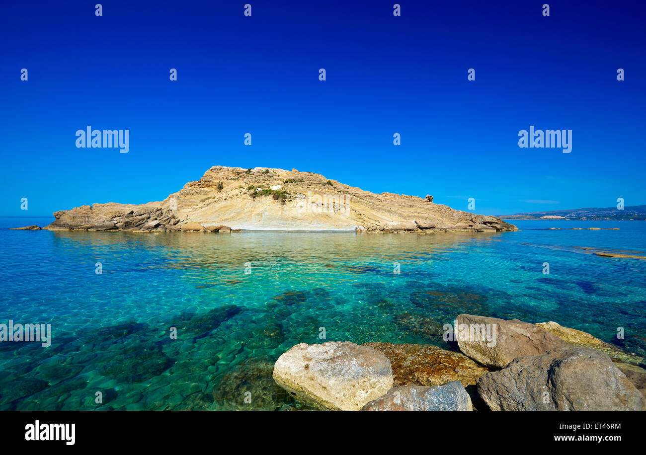 Rocce Bianche Beach l'isola di Cefalonia in Grecia Foto Stock