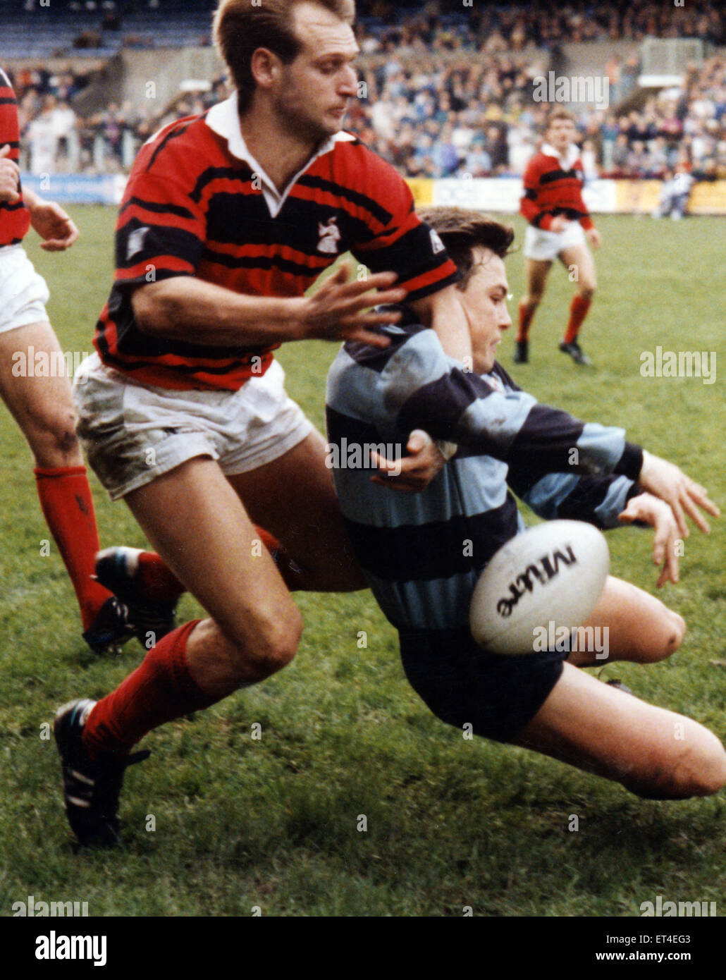 Richard Diplock , il Rugby Football Player, circa 1990. Foto Stock