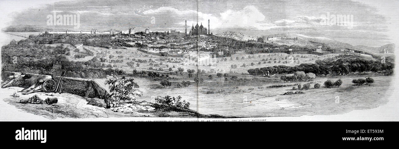 Città e dintorni di Delhi ; India Foto Stock