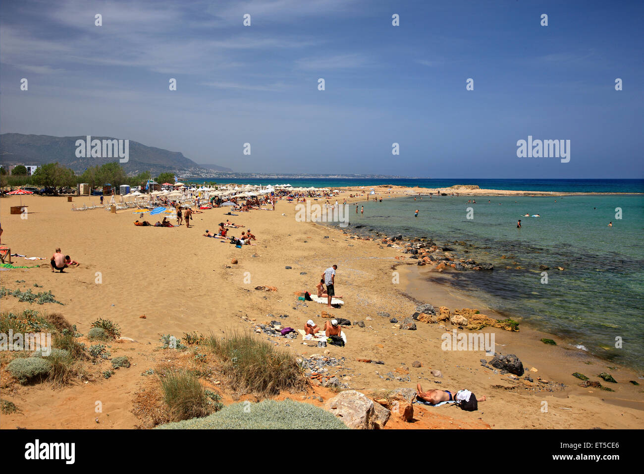 La Spiaggia Vicino Al Sito Archeologico Di Malia Noto Come