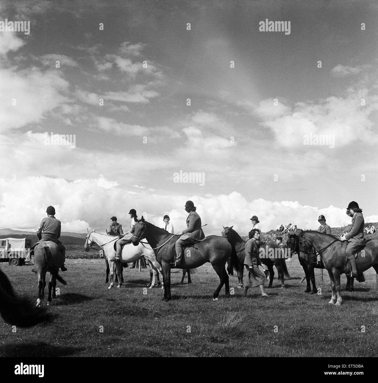 Lorn Società Agricola spettacolo al Parco Saulmore, Oban, Argyll and Bute, Scozia. Il 23 agosto 1951. Foto Stock