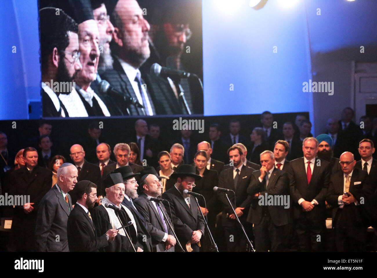 Il settantesimo anniversario della liberazione della morte nazista camp dove Auschwitz-Birkenau: Auschwitz, Polonia quando: 27 Gen 2015 Credit: Newspix.pl WENN.com * * disponibile solo per la pubblicazione in UK, USA, Germania, Austria, Svizzera** Foto Stock