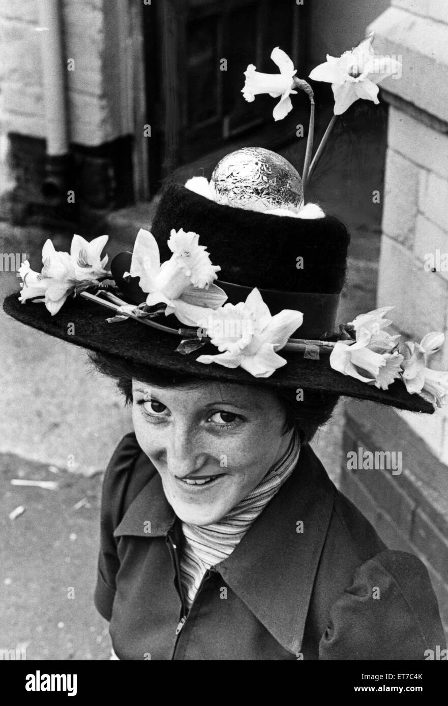 Cofano di Pasqua, 20 aprile 1976. Foto Stock