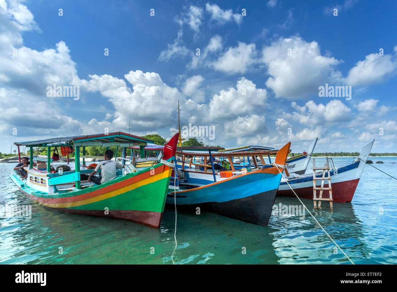 Barche per il trasporto via mare Foto Stock