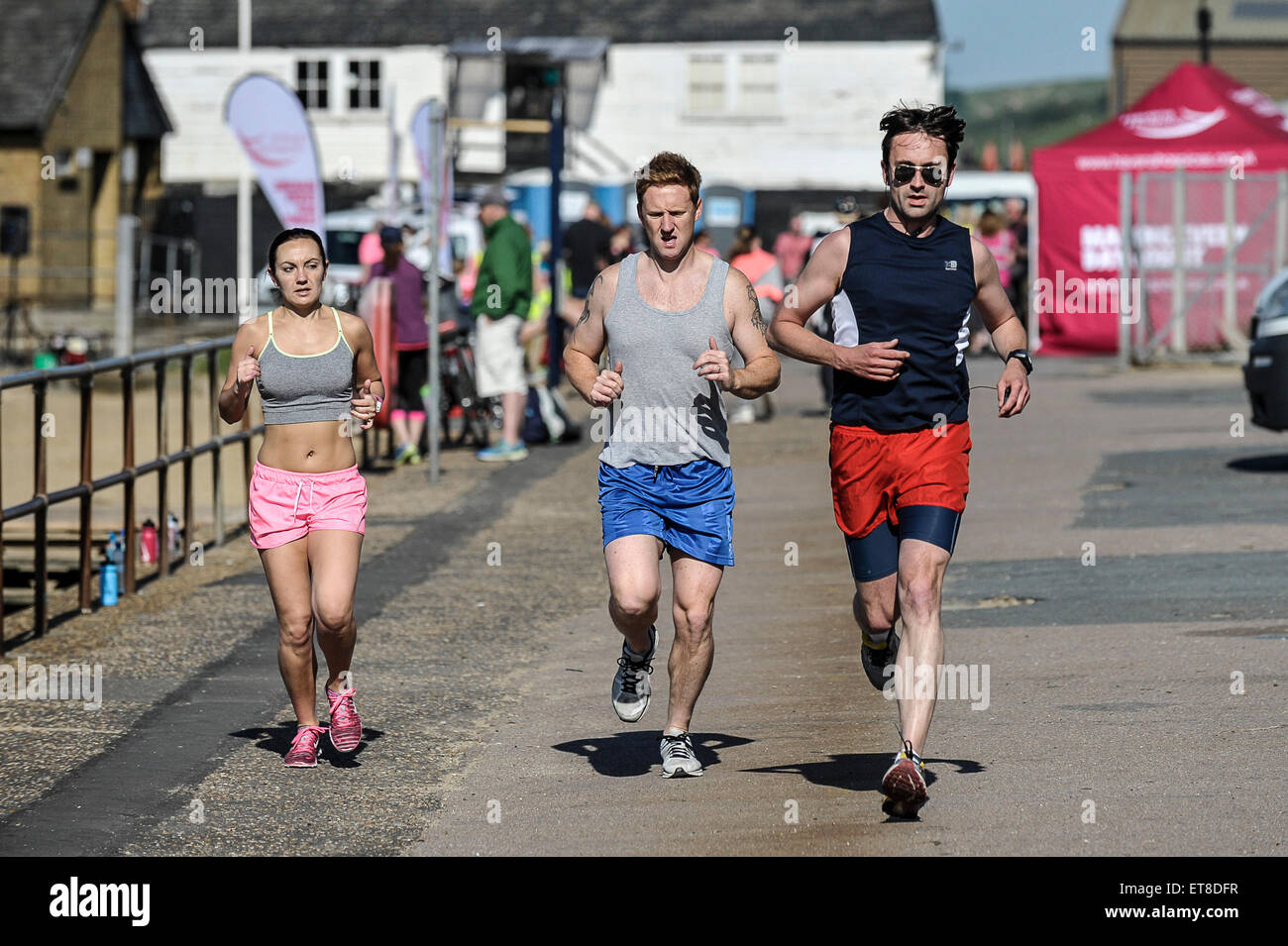 Per chi ama fare jogging in esecuzione a Leigh on Sea in Essex. Foto Stock