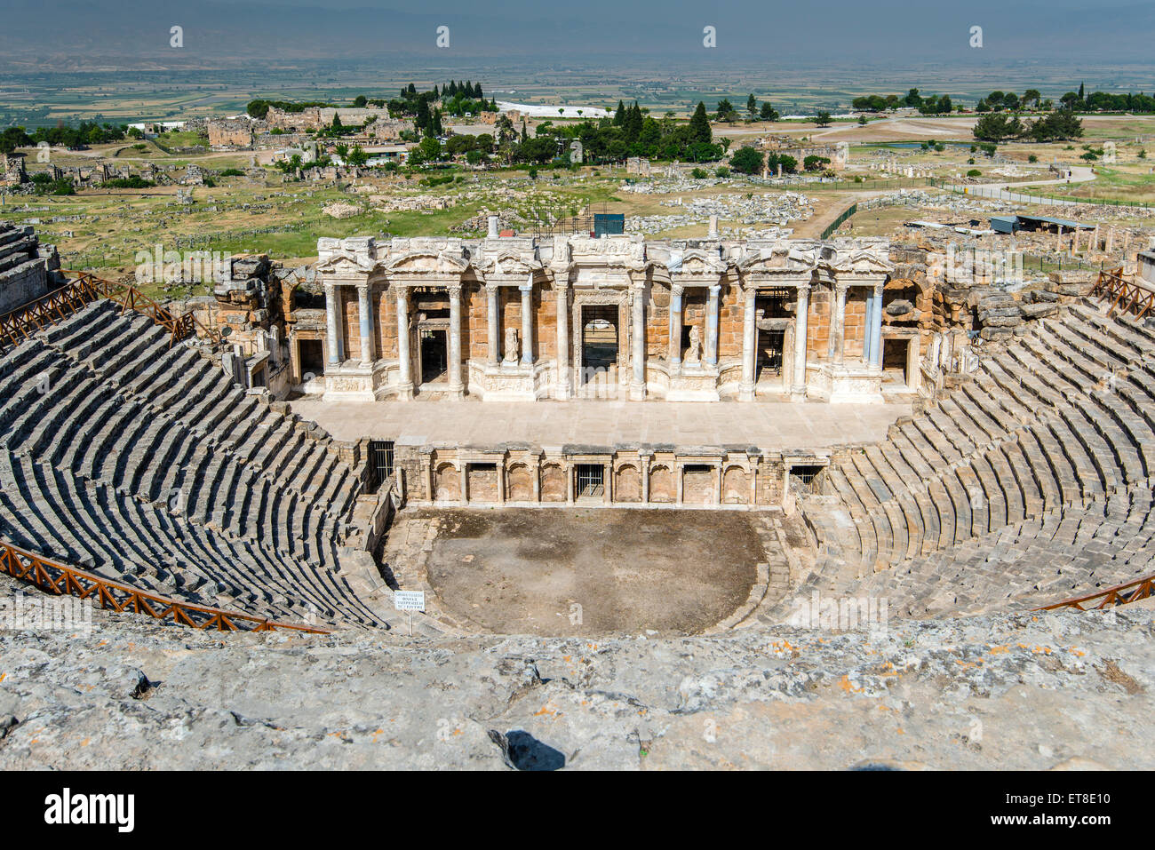 Il teatro romano, Hierapolis, Pamukkale, Turchia Foto stock - Alamy