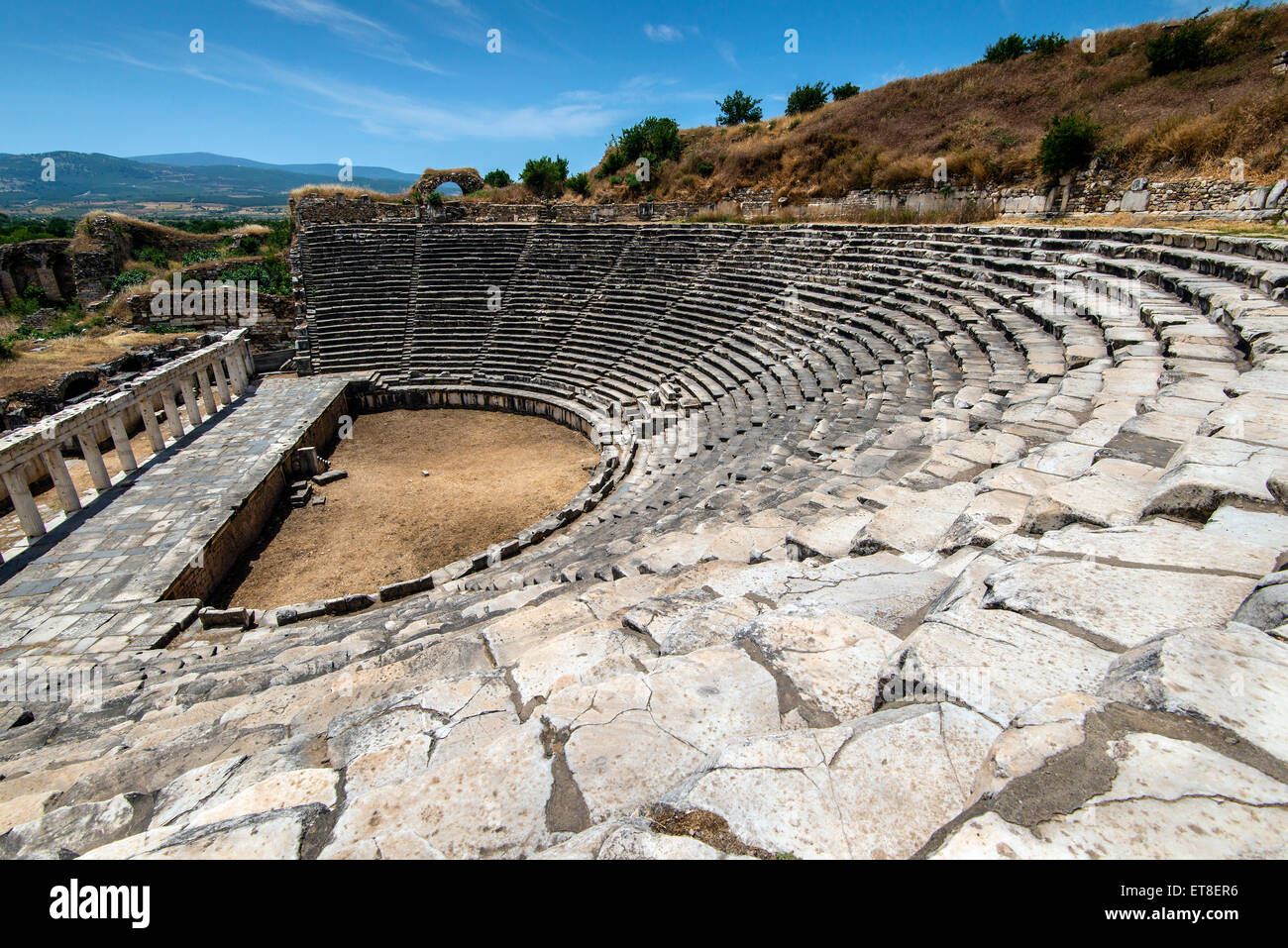 Il teatro di Aphrodisias, Aydin, Turchia Foto Stock