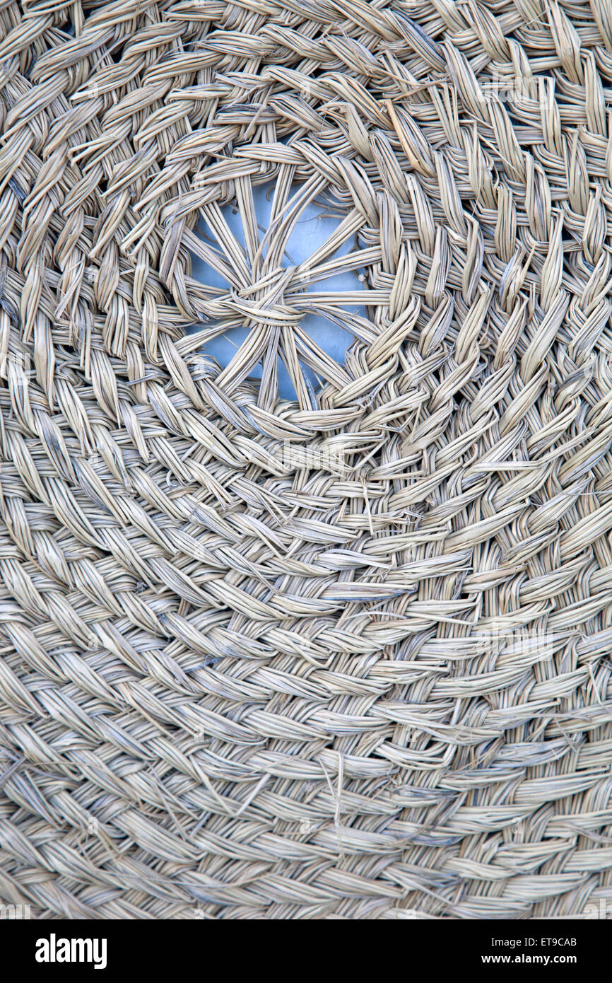 Sfondo di tessitura nel modello circolare Foto Stock