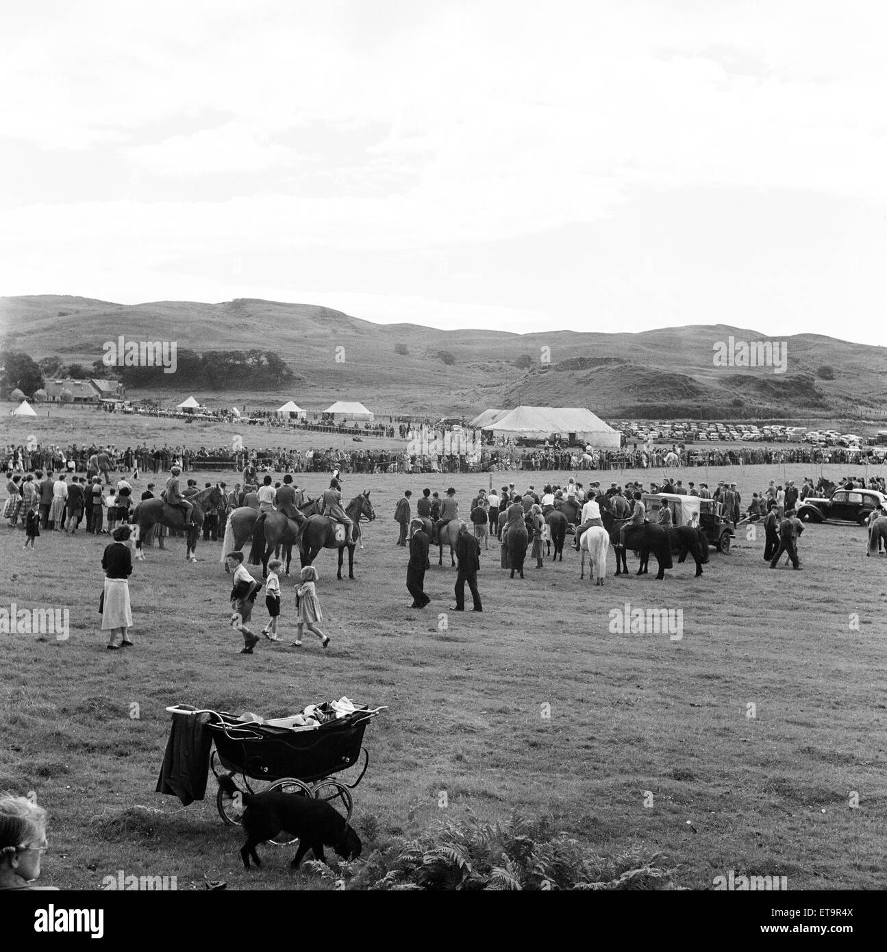 Lorn Società Agricola spettacolo al Parco Saulmore, Oban, Argyll and Bute, Scozia. Il 23 agosto 1951. Foto Stock