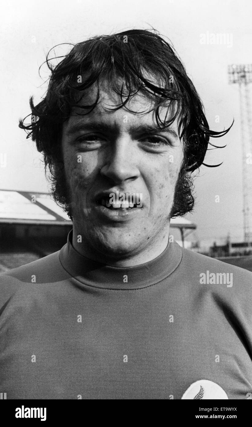 John Parsons, Cardiff City Football Player, 1968 - 1973. Nella foto, 22 gennaio 1971. Foto Stock