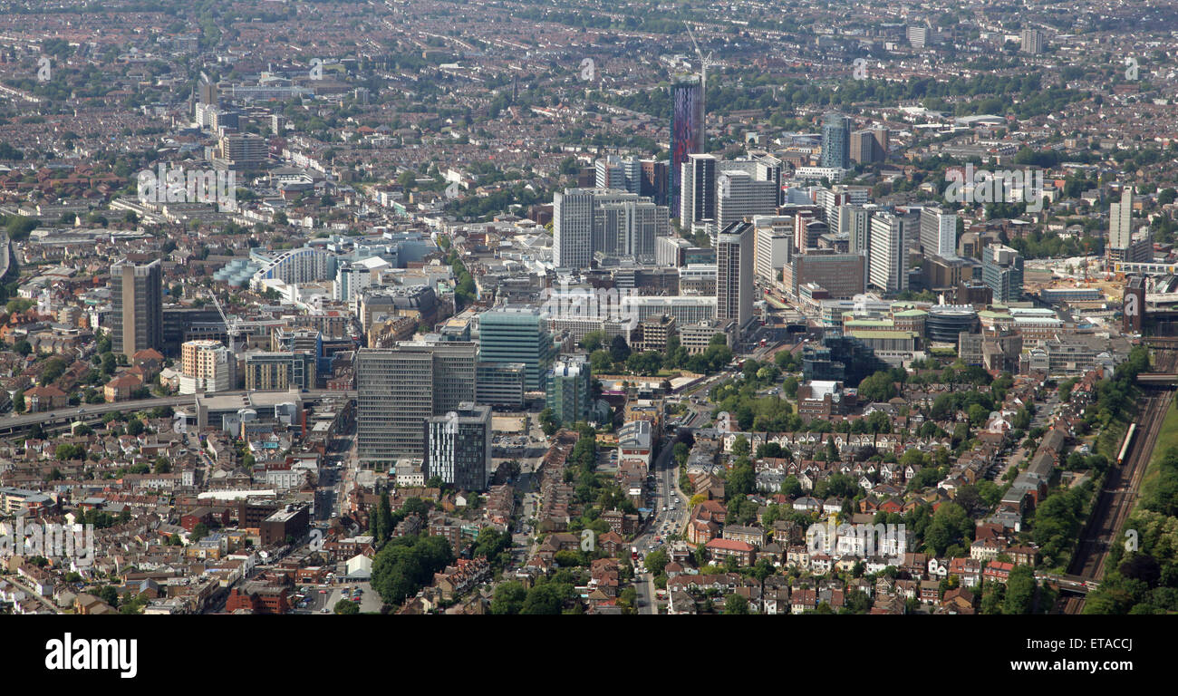 Vista aerea di Croydon in Greater London, Regno Unito Foto Stock