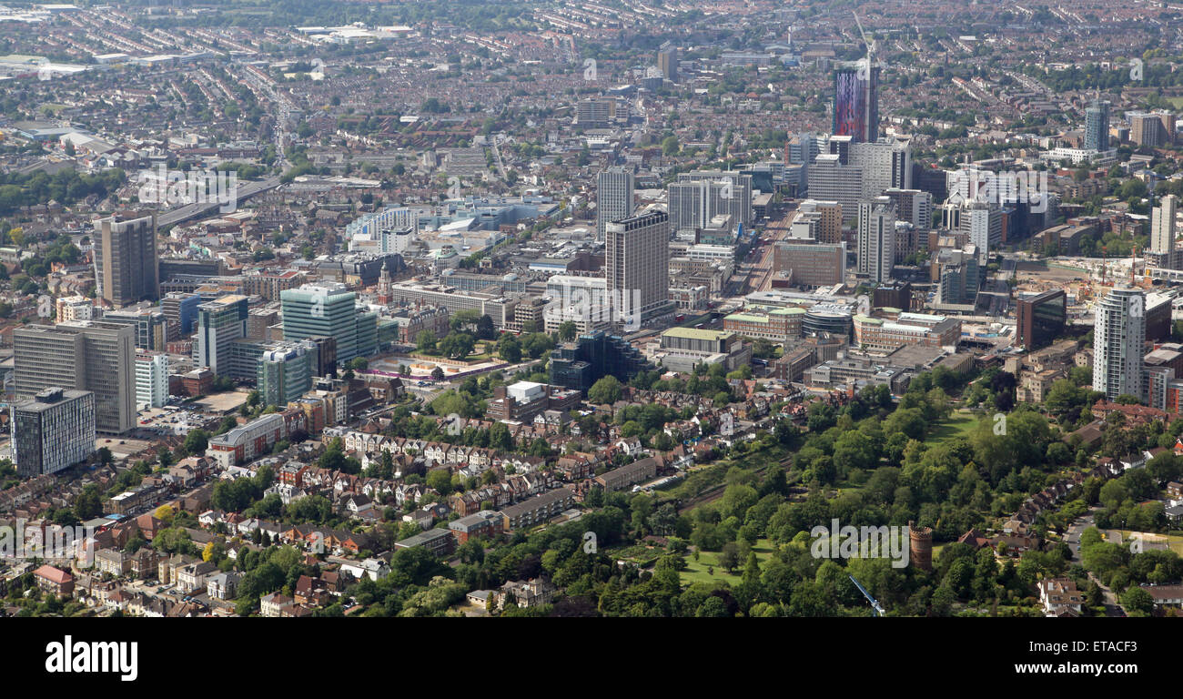 Vista aerea di Croydon in Greater London, Regno Unito Foto Stock