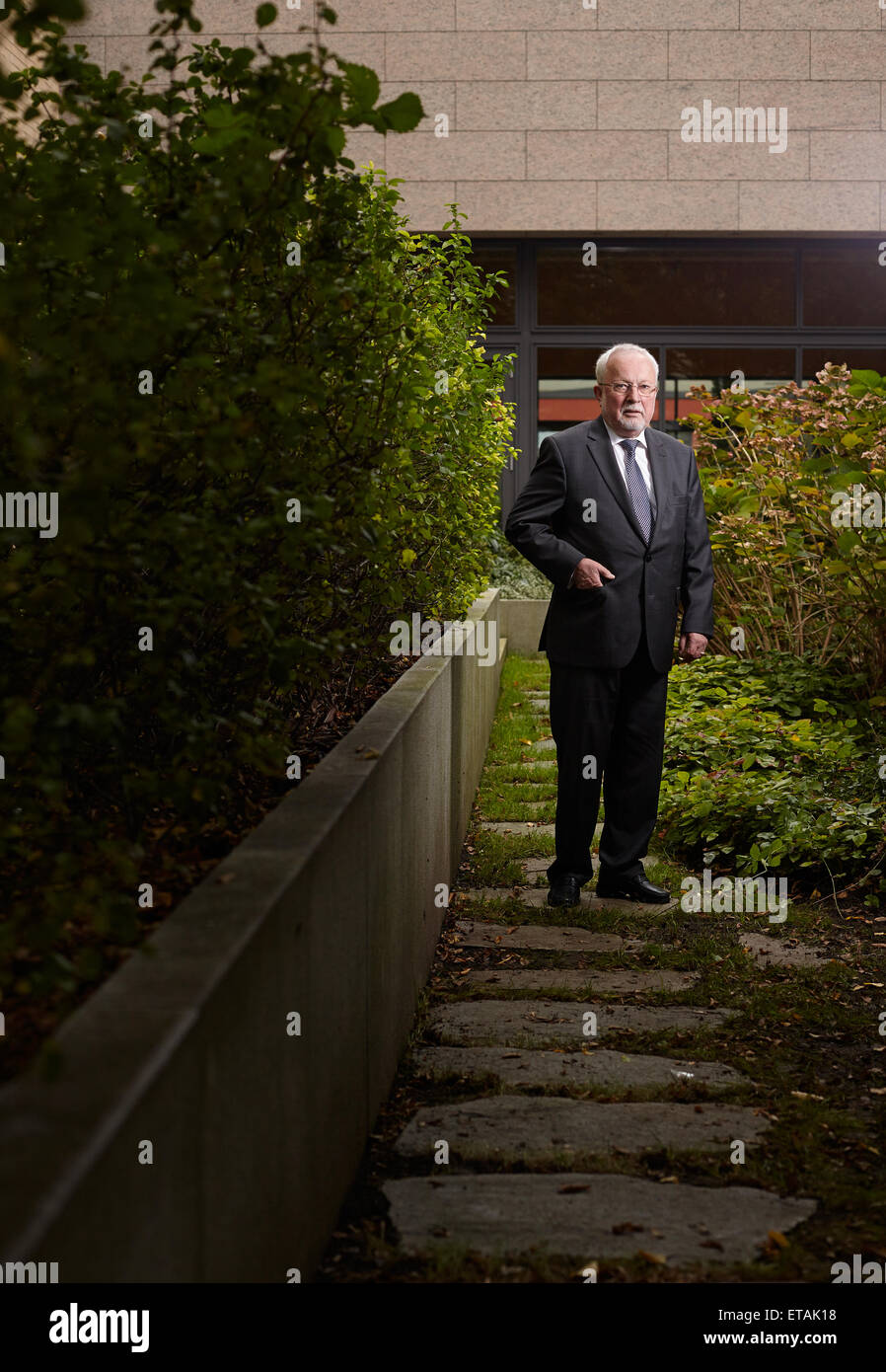 Berlino, Germania, avvocato Lothar de Maiziere, Primo Ministro della Repubblica democratica tedesca aD Foto Stock