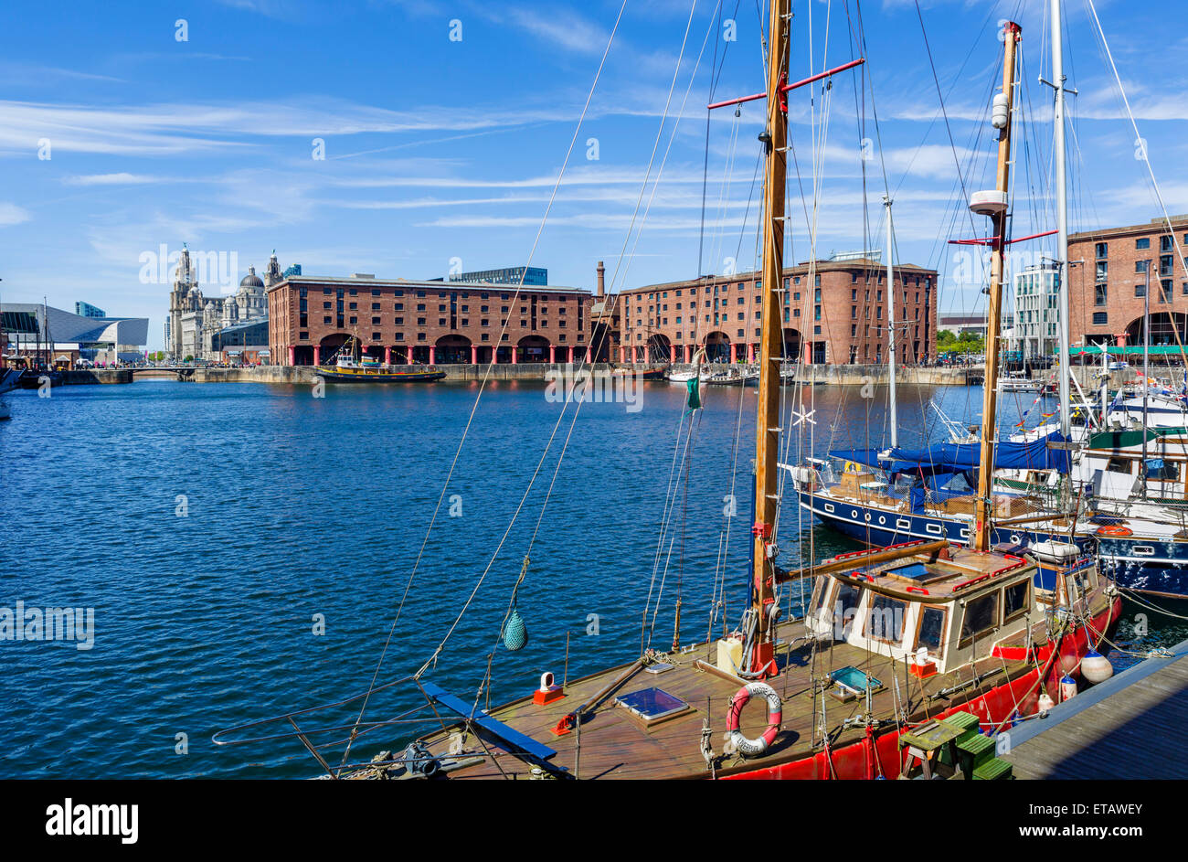 Albert Dock, Liverpool, Merseyside England, Regno Unito Foto Stock
