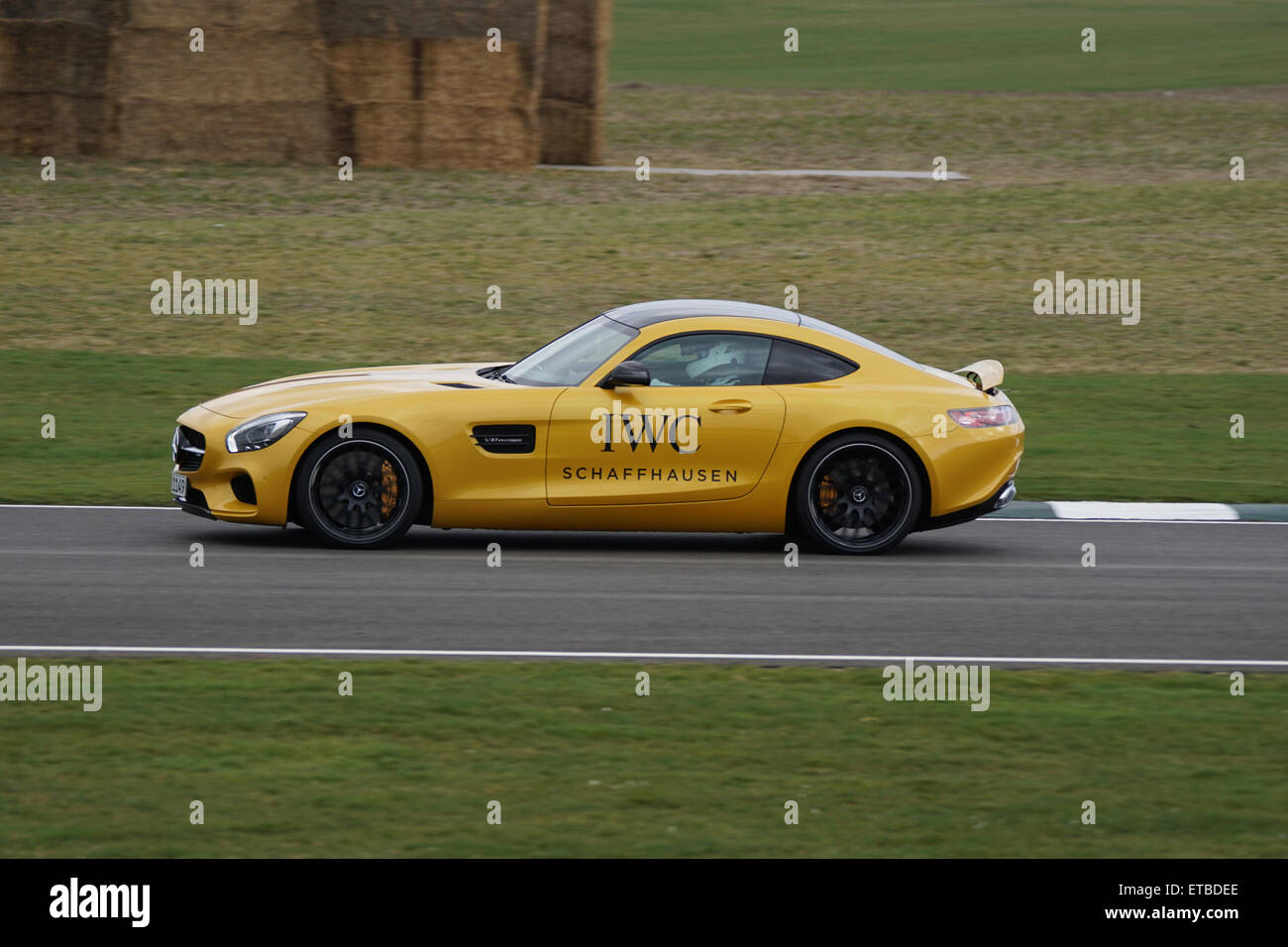 Karl Wendlinger dimostra la Mercedes-AMG GT Supercar S al Goodwood Assemblea dei Soci Foto Stock