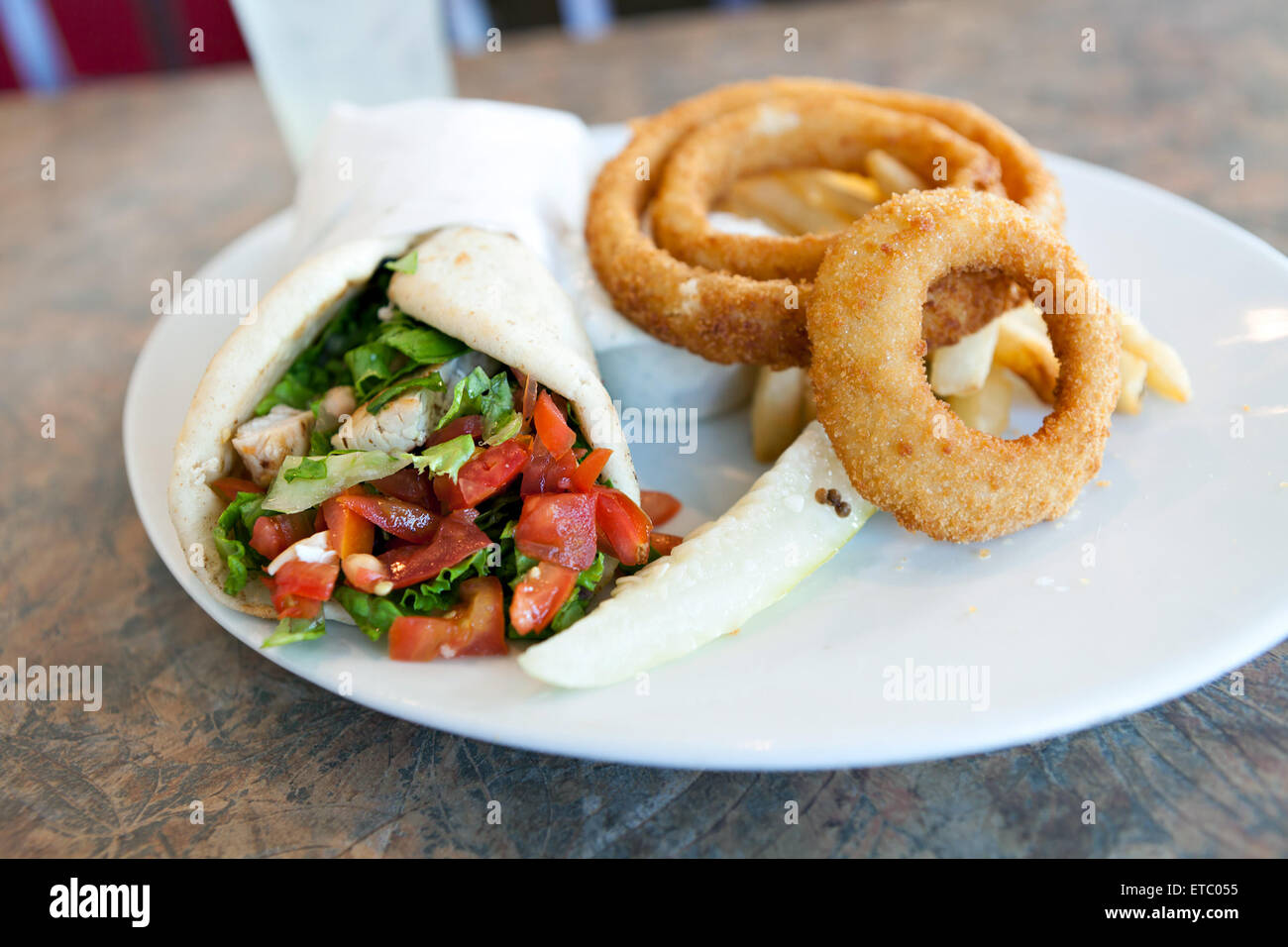 Pita Sandwich Wrap Foto Stock