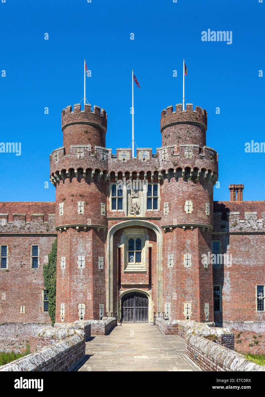 Il Castello di Herstmonceux East Sussex Foto Stock