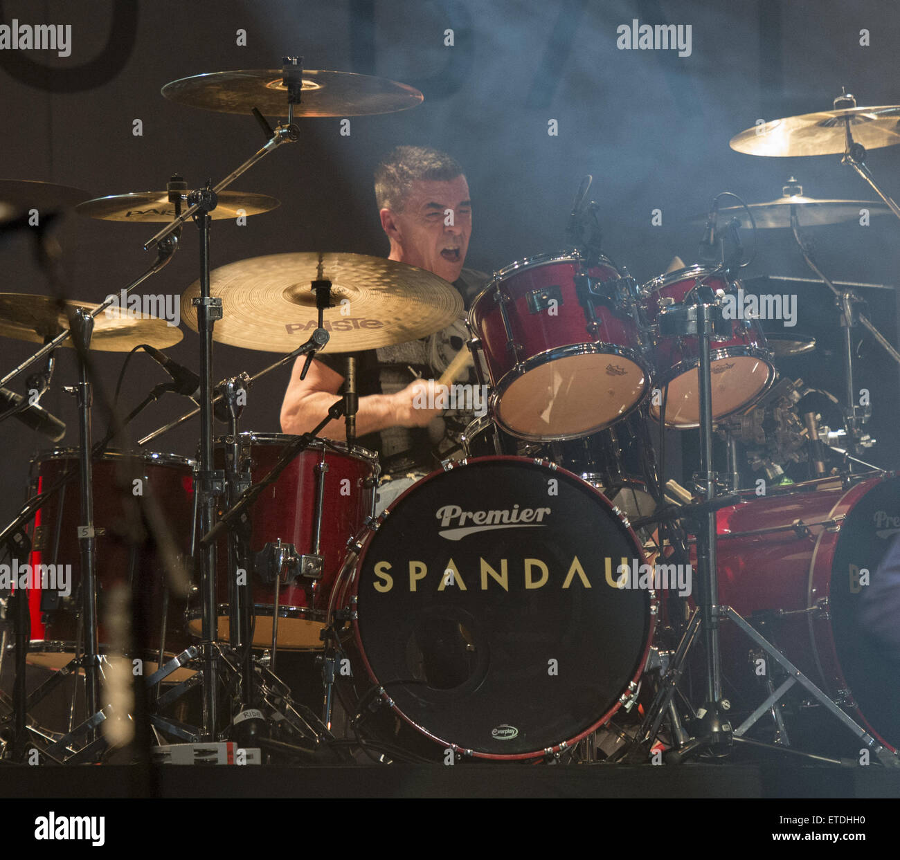 Spandau Ballet esibirsi dal vivo presso il Teatro Wiltern dotate: John Keeble dove: Los Angeles, California, Stati Uniti quando: 24 Gen 2015 Credit: WENN.com Foto Stock