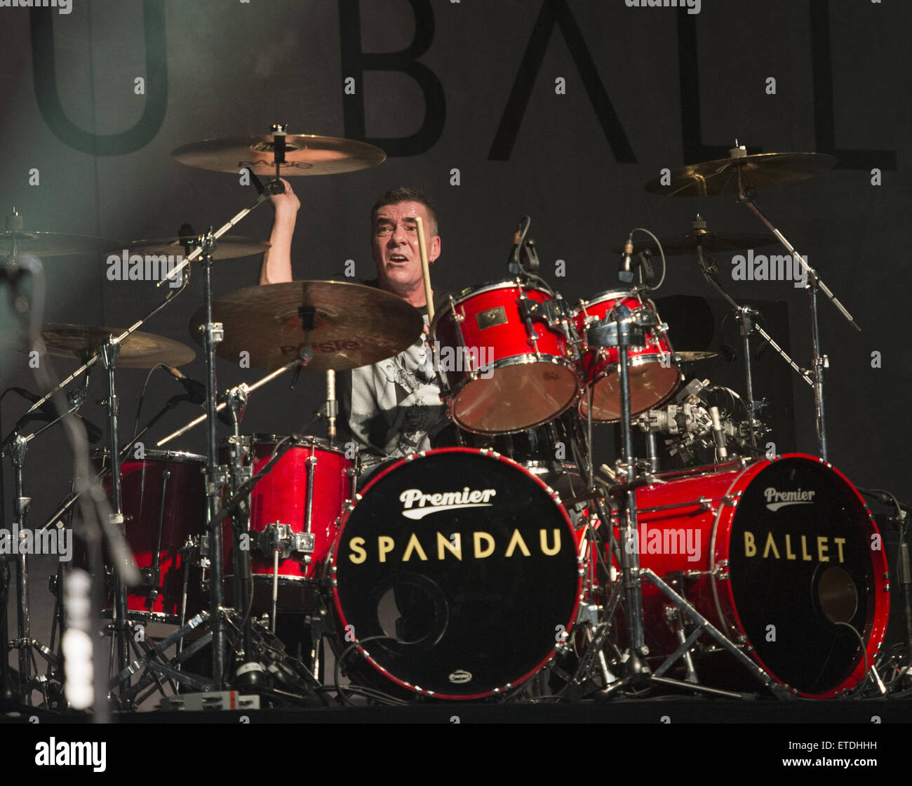 Spandau Ballet esibirsi dal vivo presso il Teatro Wiltern dotate: John Keeble dove: Los Angeles, California, Stati Uniti quando: 24 Gen 2015 Credit: WENN.com Foto Stock