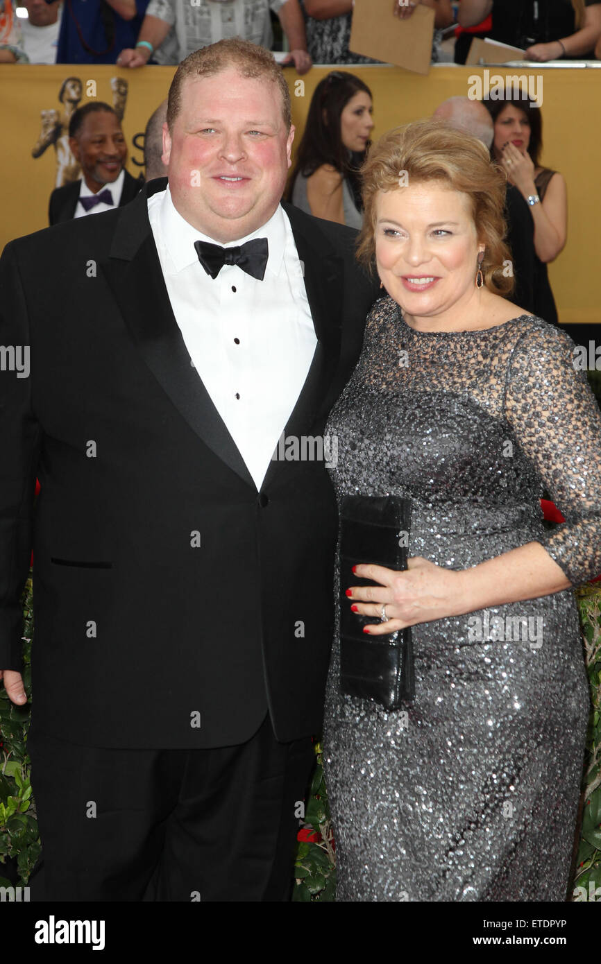 Ventunesima edizione SAG Awards presso lo Shrine Auditorium dotato: Joel Marsh Garland, Catherine Curtin dove: Los Angeles, California, Stati Uniti quando: 25 Gen 2015 Credit: FayesVision/WENN.com Foto Stock