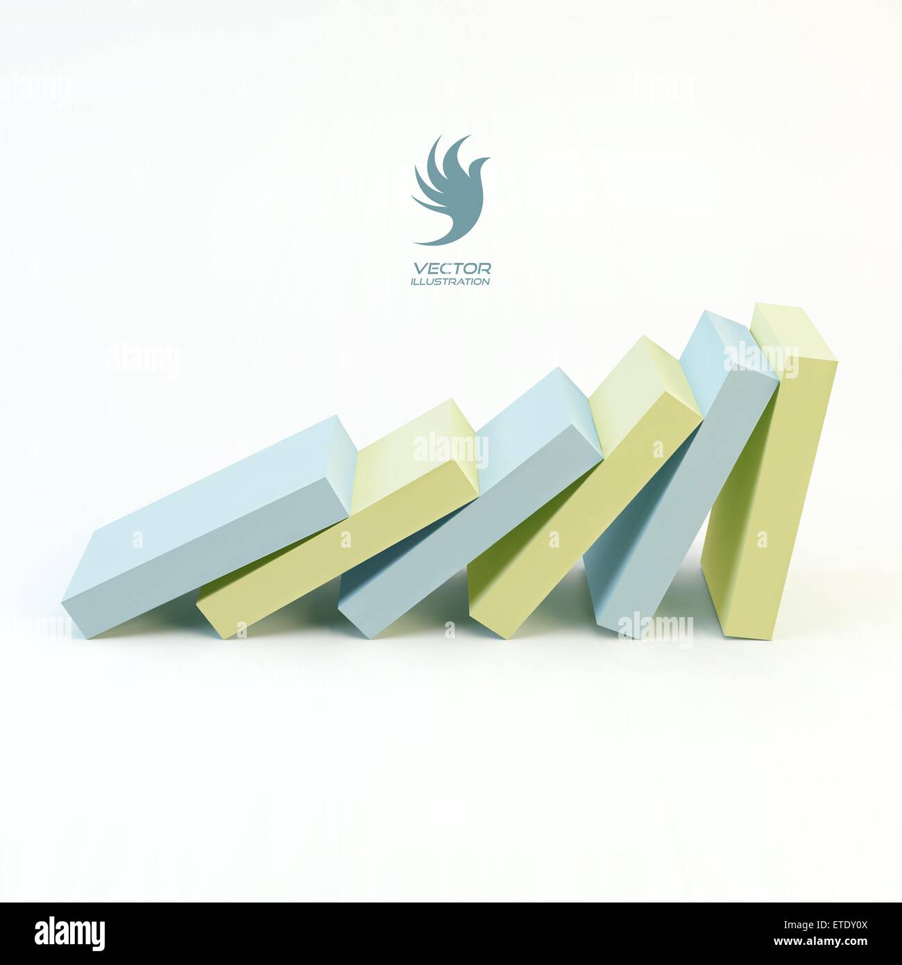 Illustrazione del concetto Business 3D. Illustrazione del vettore di leadership. Illustrazione Vettoriale