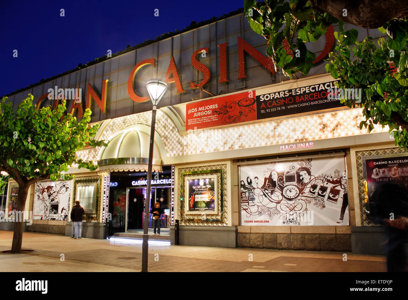 Gran casino de Barcelona. Foto Stock