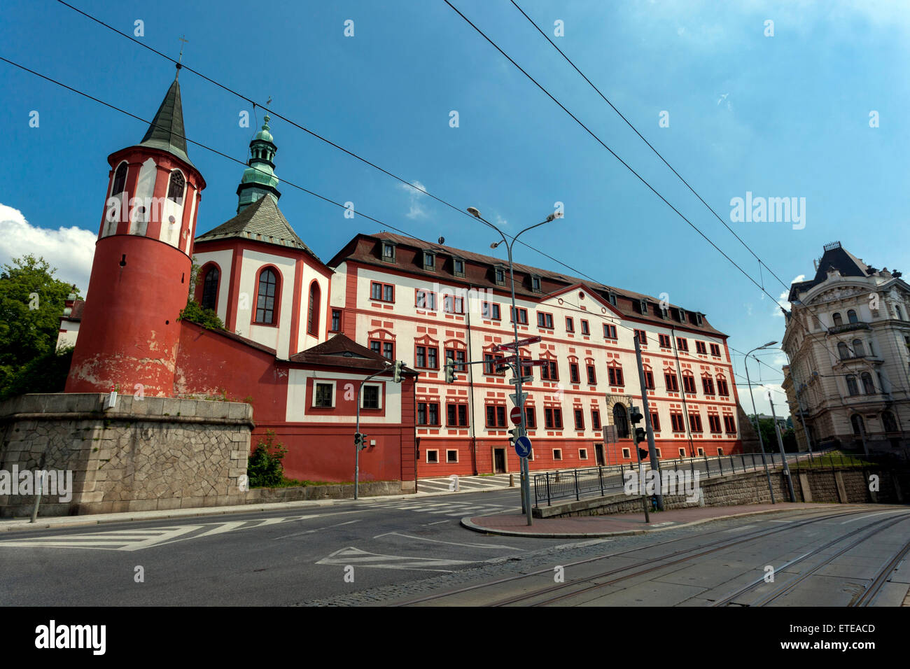 Liberec, Nord cittadina boema, Castello, Repubblica Ceca Foto Stock