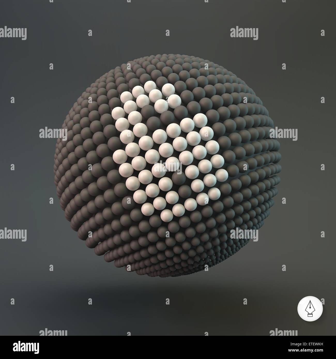 Icona a forma di lucchetto. Sicurezza Web segno. Elemento di design. 3d illustrazione vettoriale. Illustrazione Vettoriale