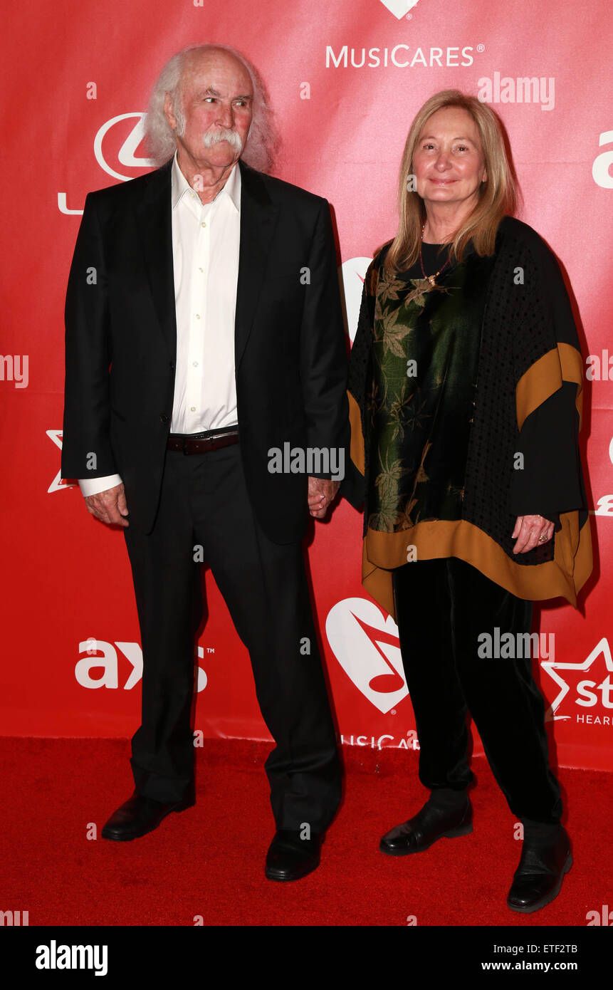 MusiCares persona dell'anno omaggio a Bob Dylan con: David Crosby, Jan Dance dove: Los Angeles, California, Stati Uniti quando: 06 Feb 2015 Credit: FayesVision/WENN.com Foto Stock