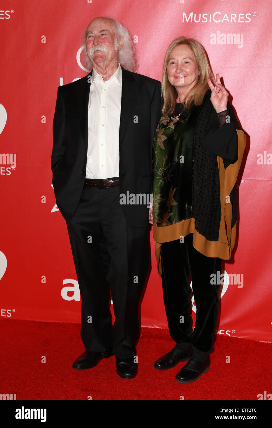 MusiCares persona dell'anno omaggio a Bob Dylan con: David Crosby, Jan Dance dove: Los Angeles, California, Stati Uniti quando: 06 Feb 2015 Credit: FayesVision/WENN.com Foto Stock