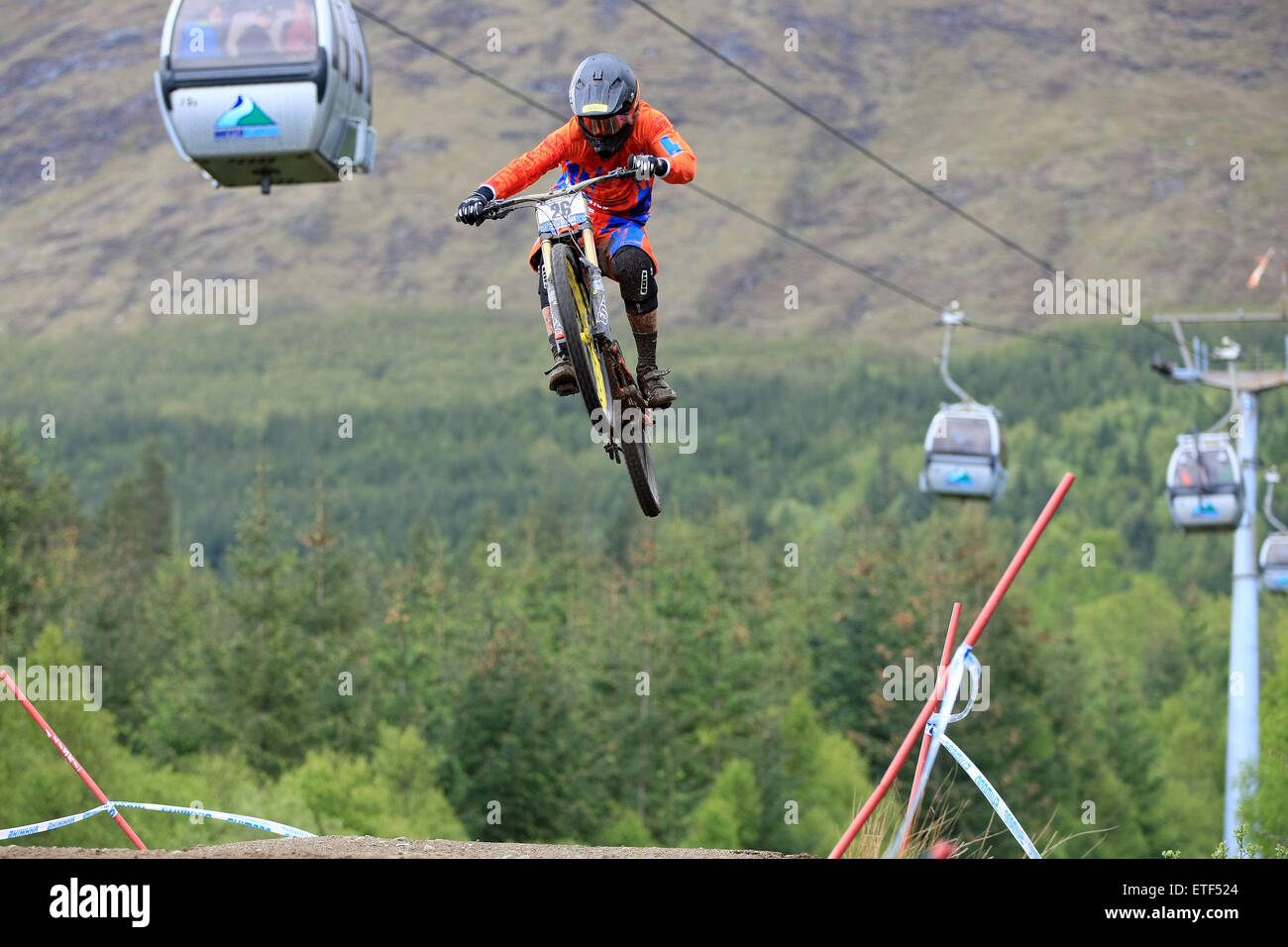 Charly Di Pasquale UCI Mountain Bike World Cup a Fort William, in Scozia il 6-7 giugno 2015 Foto Stock