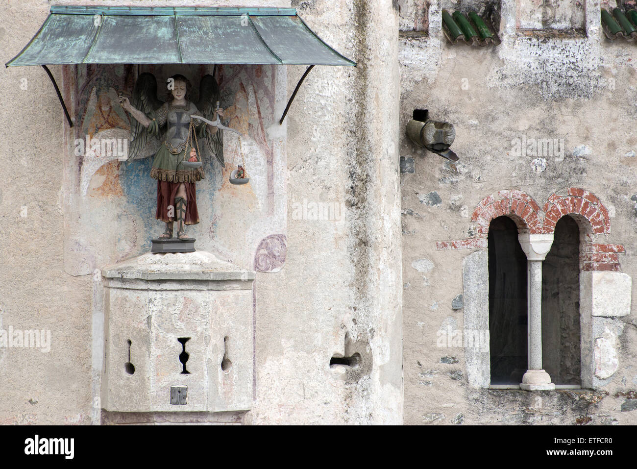 San Michele Cappella, Engelsburg, Neustift vicino a Bressanone, Bressanone, Alto Adige, Italia, Europa Foto Stock