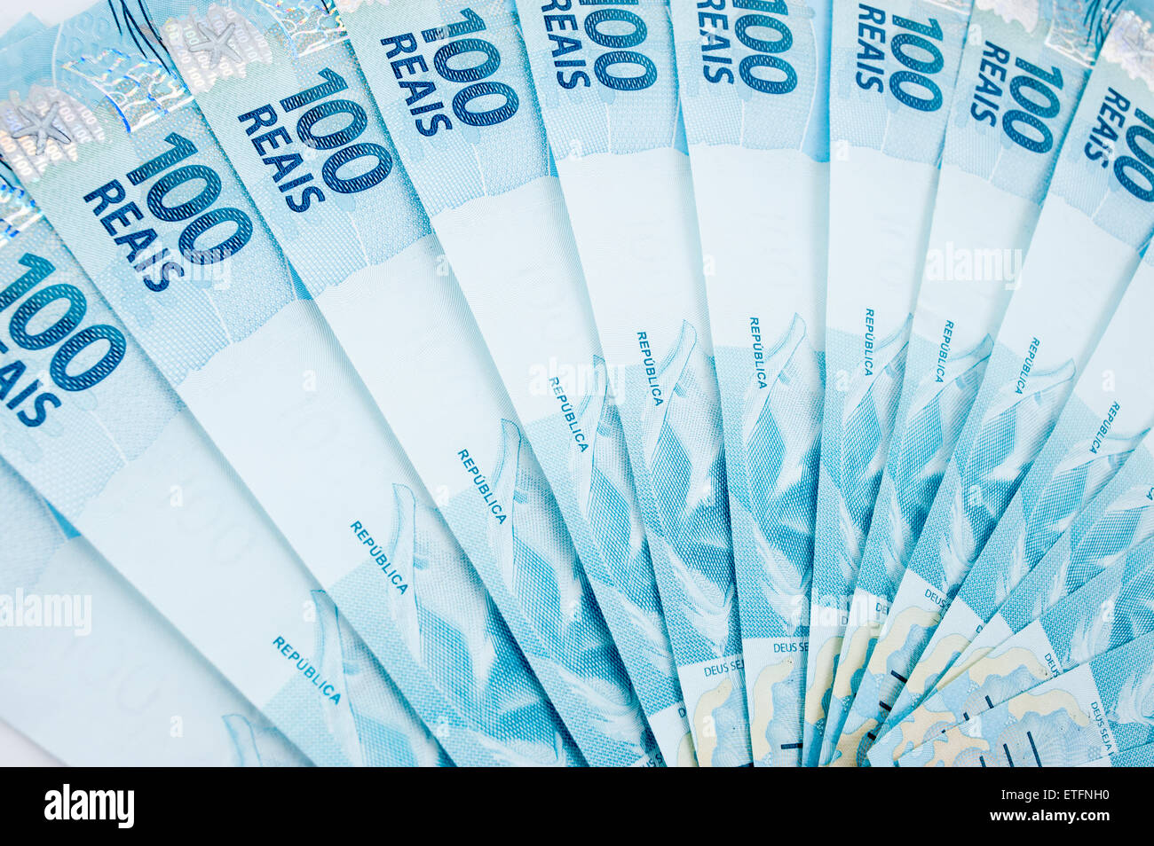 Gamma del brasiliano 100 valuta . Foto Stock