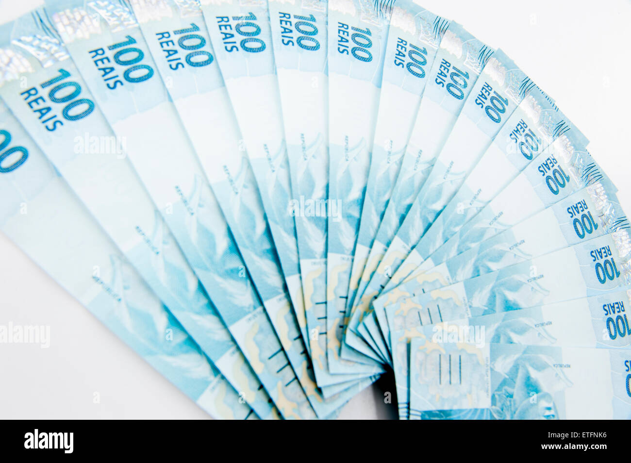 Gamma del brasiliano 100 valuta . Foto Stock