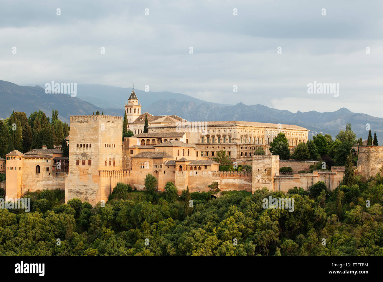 L'Alhambra di Granada - palazzo moresco in Andalusia, Spagna Foto Stock