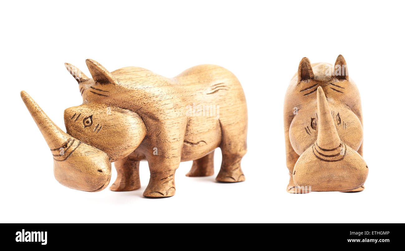Rhinoceros rhino scultura Foto Stock