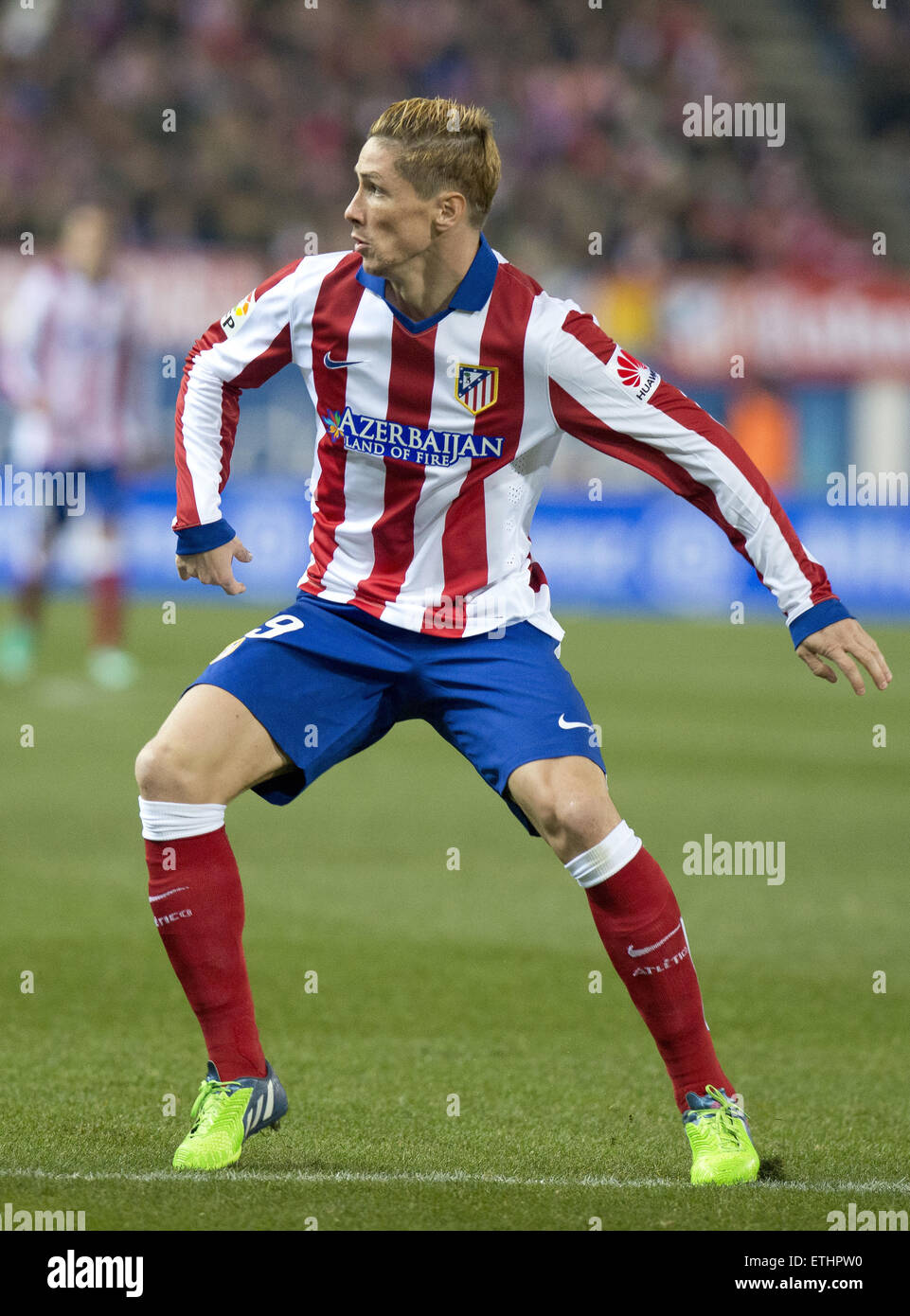 Atlético de Madrid v Real Madrid in Copa del Rey Round di 16 al Vicente Calderon Stadium con: Fernando Torres dove: Madrid, Spagna Quando: 07 Gen 2015 Credit: Oscar Gonzalez/WENN.com Foto Stock